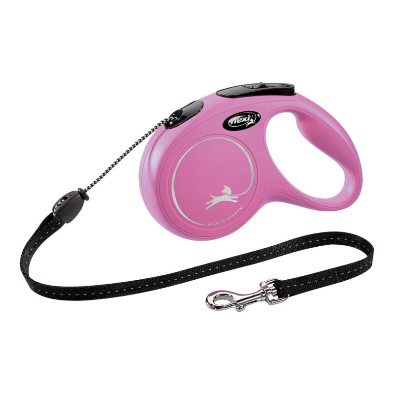 Laisse pour Chien Flexi NEW CLASSIC 8 m Rose Taille S - Acheter à 18,12 € seulement chez Collector's Boutique