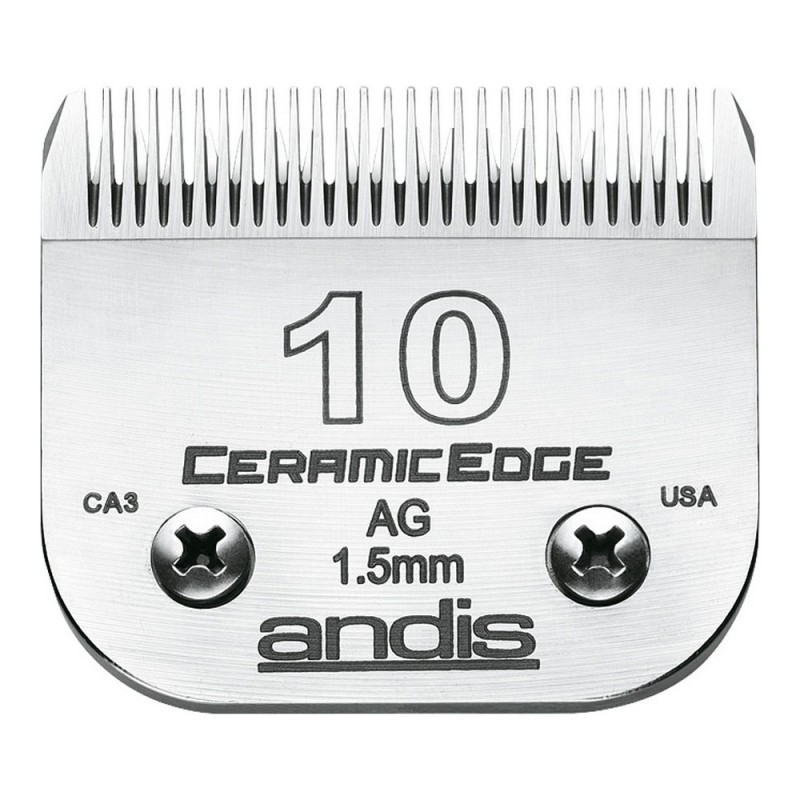 Lames Andis 10 Céramique Chien Acier Acier au carbone (1,5 mm) - Acheter à 39,41 € seulement chez Collector's Boutique