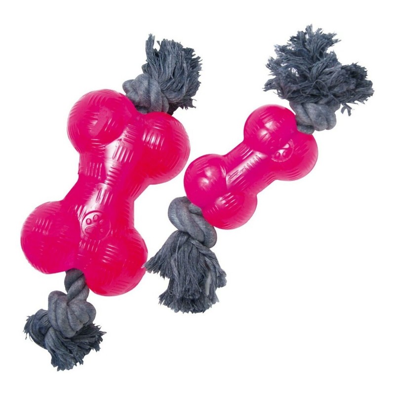 Jouet pour chien Gloria TPR Avec corde Rose Taille M (14 cm) - Acheter à 8,76 € seulement chez Collector's Boutique