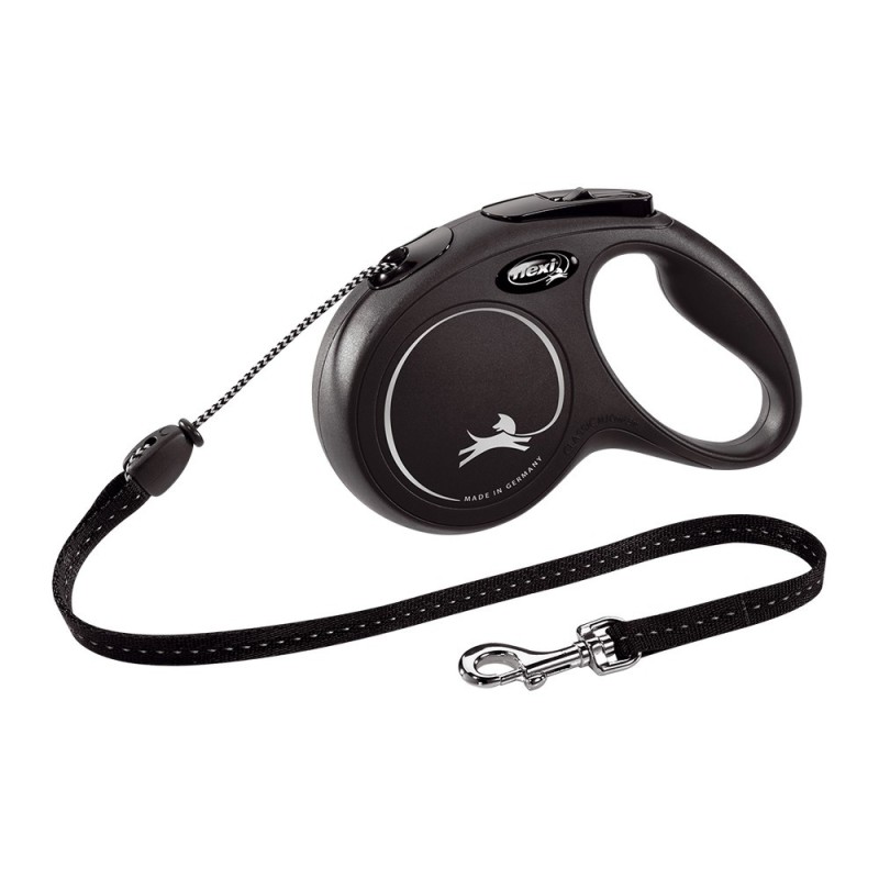 Laisse pour Chien Flexi NEW CLASSIC Noir Taille M 5 m - Acheter à 13,51 € seulement chez Collector's Boutique