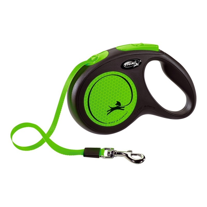 Laisse pour Chien Flexi NEW NEON 5 m Taille M Vert - Acheter à 20,16 € seulement chez Collector's Boutique