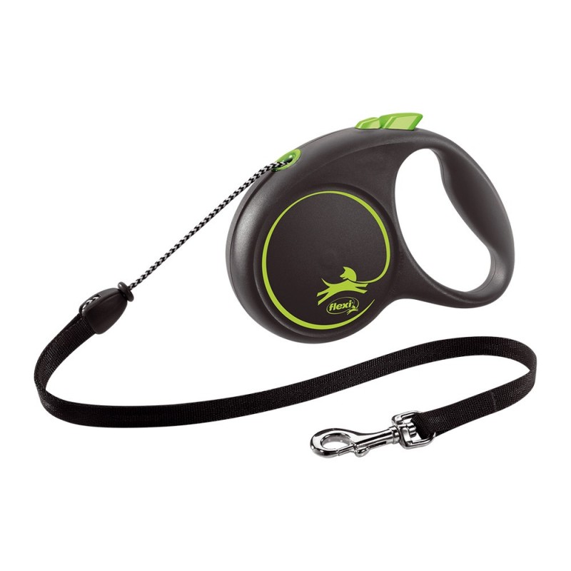 Laisse pour Chien Flexi BLACK DESIGN 5 m Taille S Vert - Acheter à 11,48 € seulement chez Collector's Boutique