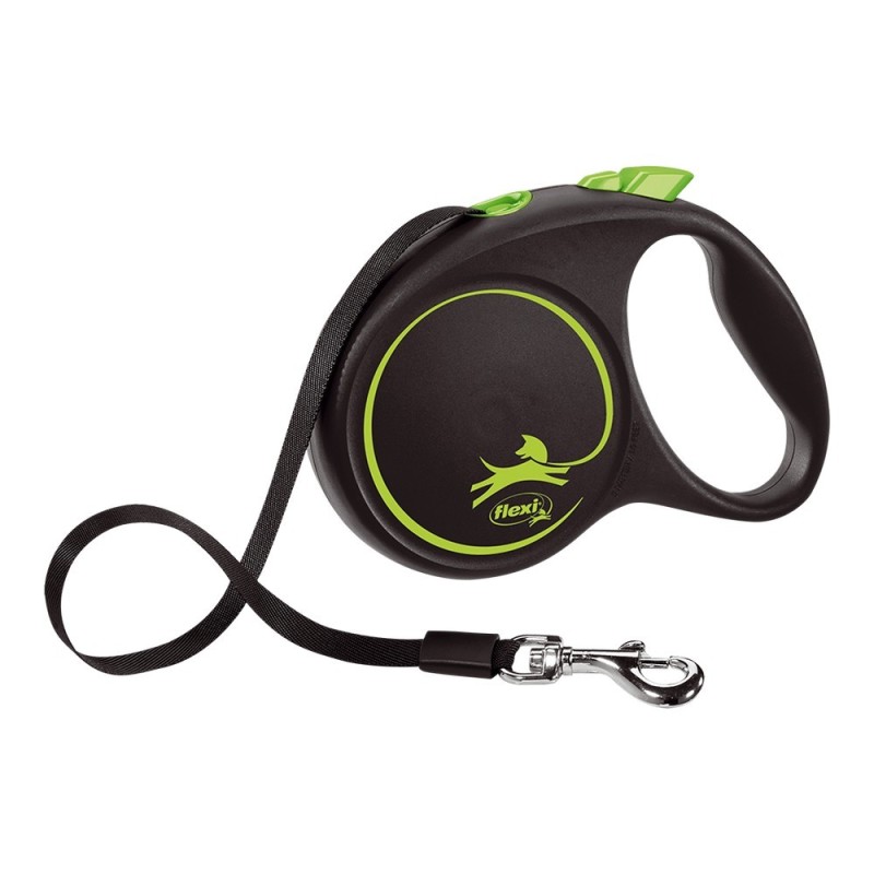 Laisse pour Chien Flexi BLACK DESIGN 5 m Taille M Vert - Acheter à 17,34 € seulement chez Collector's Boutique