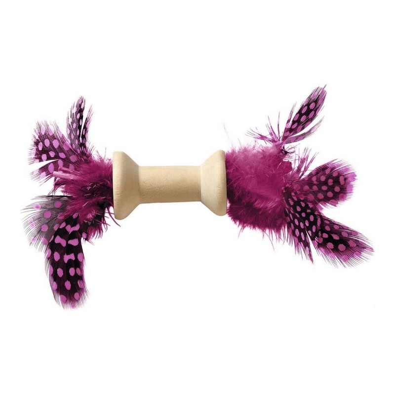 Jouet pour chats Hunter Mala Dumbbell Plumes Rose Rouleau (5 cm) - Acheter à 6,05 € seulement chez Collector's Boutique