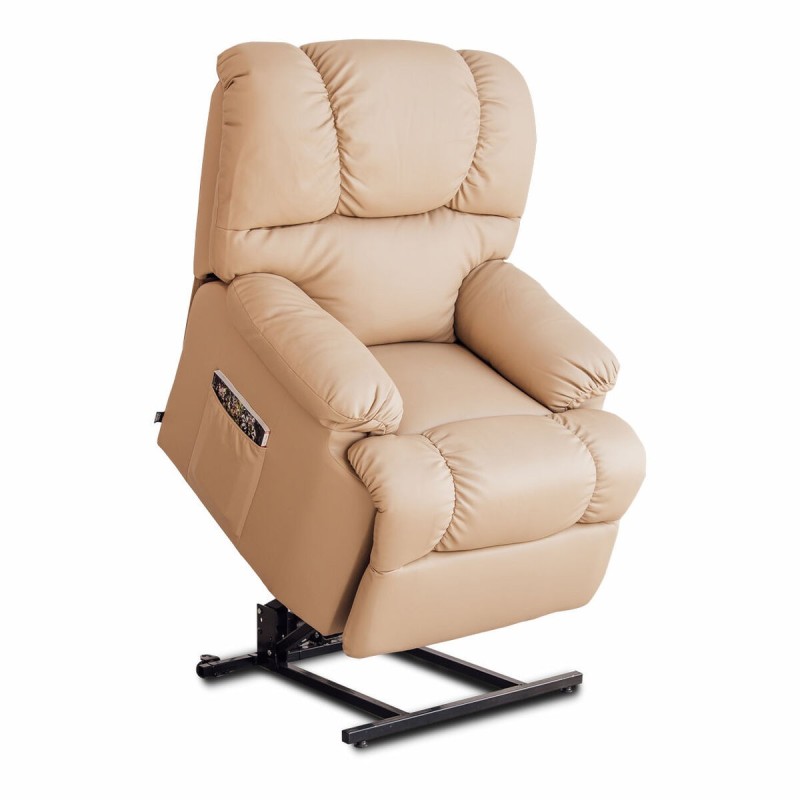 Fauteuil Relax Masseur Lève-personne Astan Hogar Marron Clair Cuir synthétoqie - Acheter à 420,49 € seulement chez Collector's B