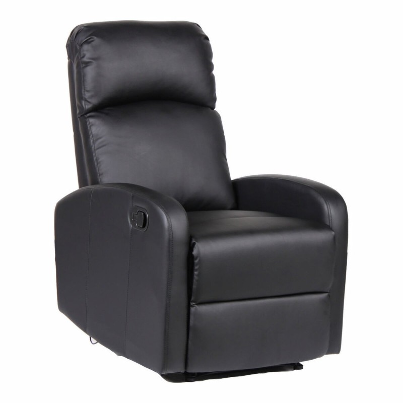 Fauteuil Inclinable Astan Hogar Relax Manuel Noir Cuir synthétoqie - Acheter à 197,35 € seulement chez Collector's Boutique