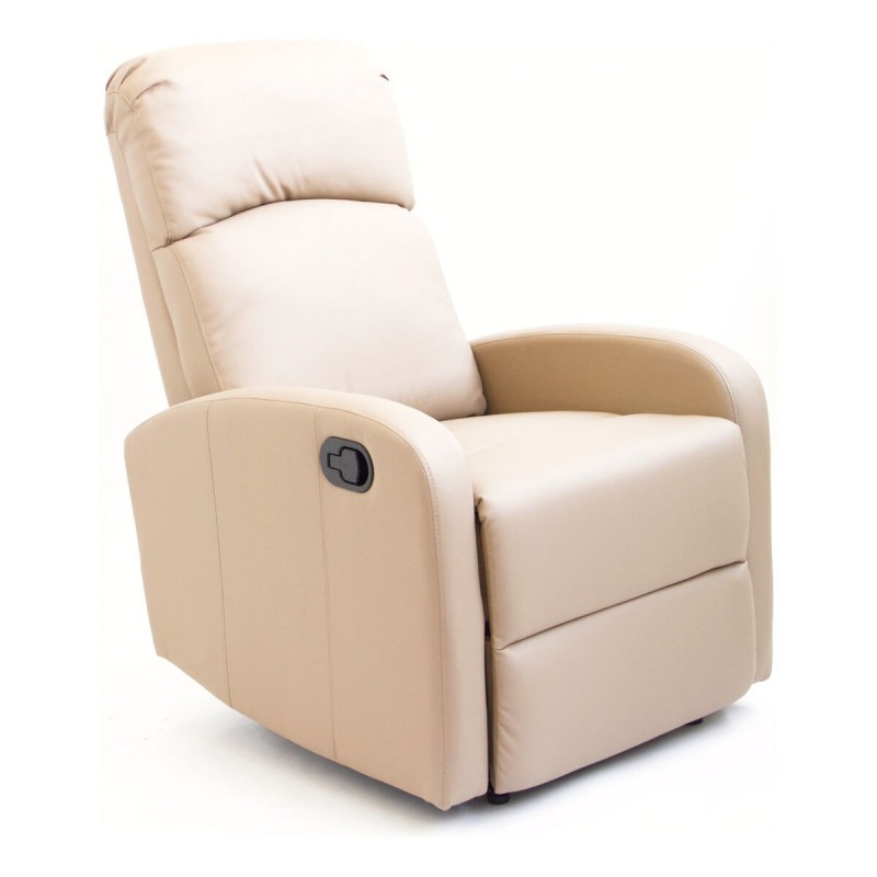 Fauteuil Inclinable Astan Hogar Relax Manuel Marron Clair Cuir synthétoqie - Acheter à 197,35 € seulement chez Collector's Bouti