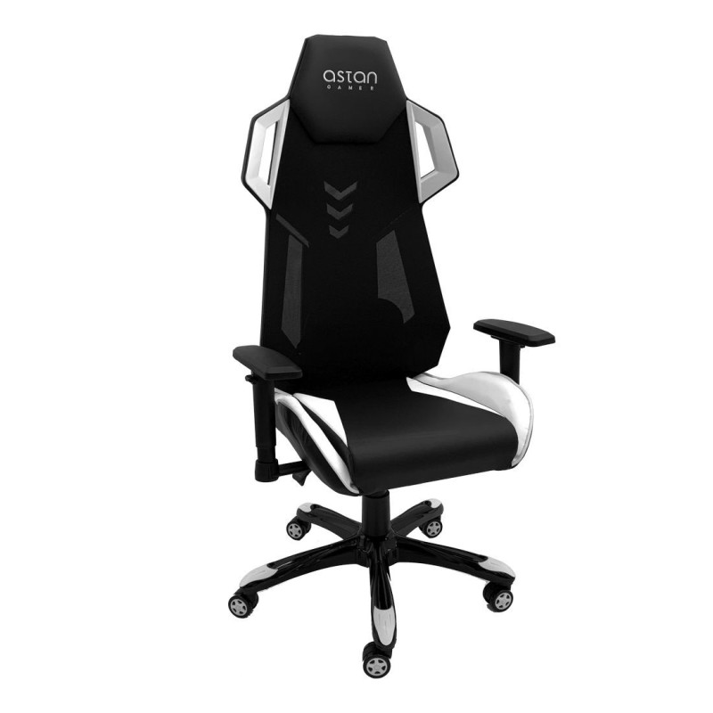 Chaise de jeu Astan Hogar Stream Team Blanc/Noir - Acheter à 167,60 € seulement chez Collector's Boutique