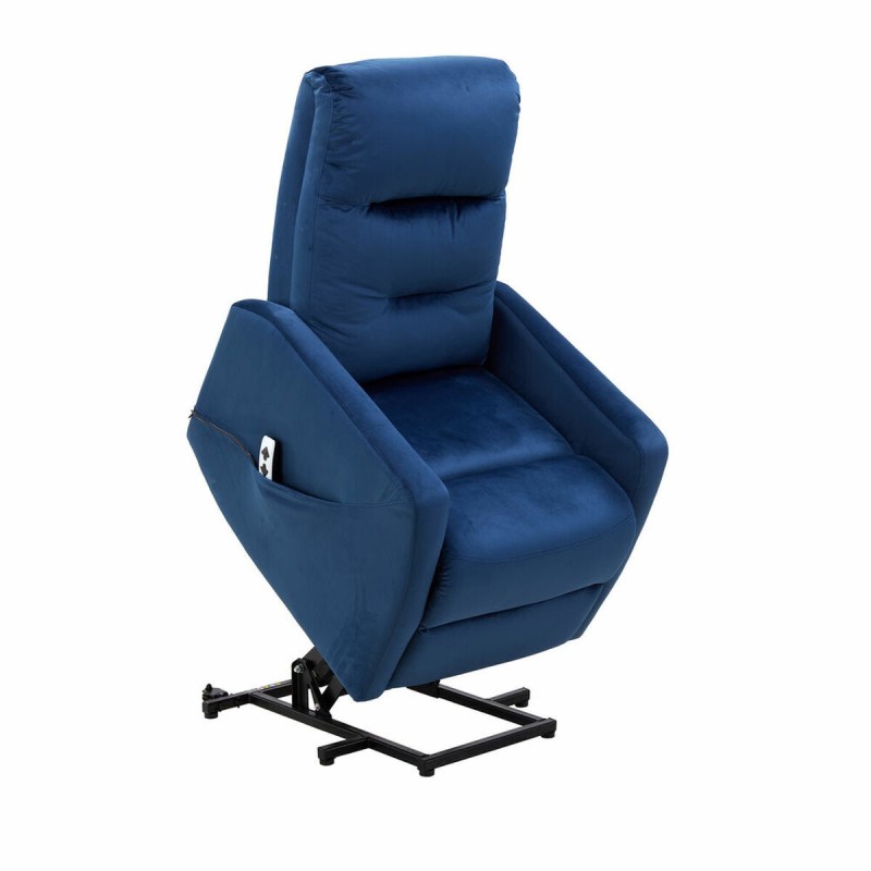 Fauteuil Inclinable Astan Hogar Relax Bleu Velours - Acheter à 356,03 € seulement chez Collector's Boutique