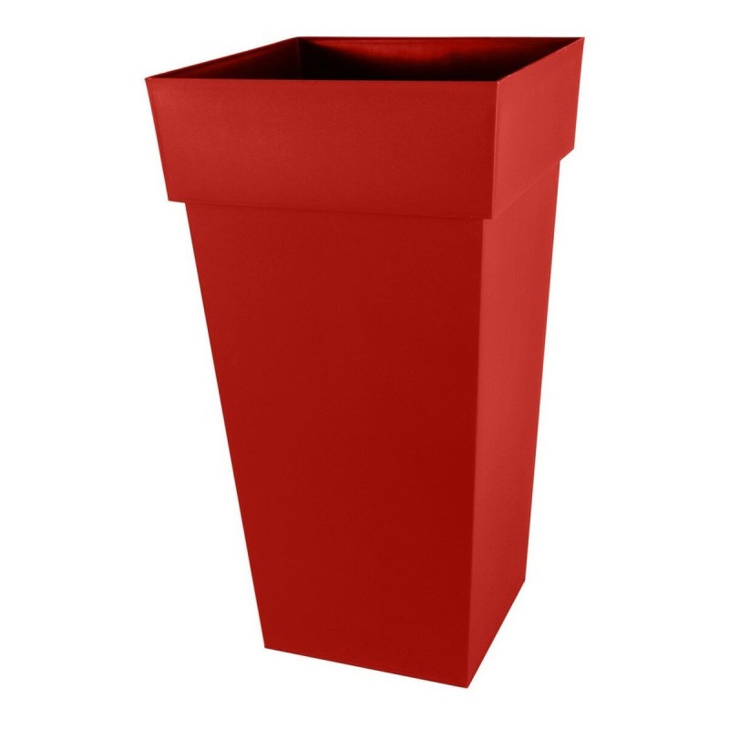 Cache-pot EDA Tuscany 43,3 x 43,3 x 80 cm Carré Rouge polypropylène - Acheter à 68,54 € seulement chez Collector's Boutique