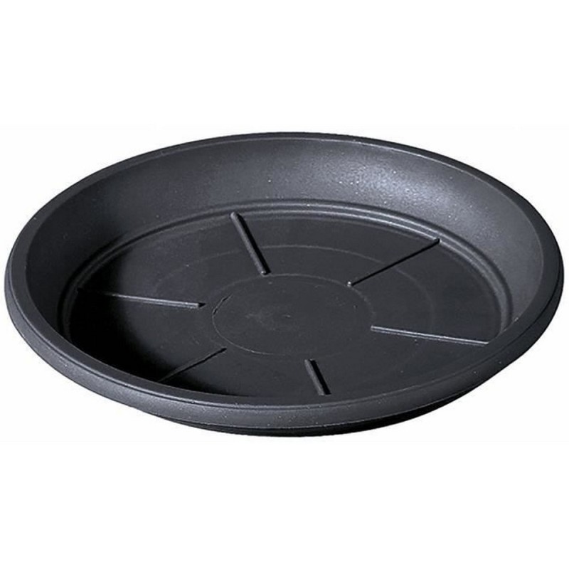 Sous-pot Deroma Day R Rond Plastique Anthracite (Ø 35 cm) - Acheter à 19,37 € seulement chez Collector's Boutique