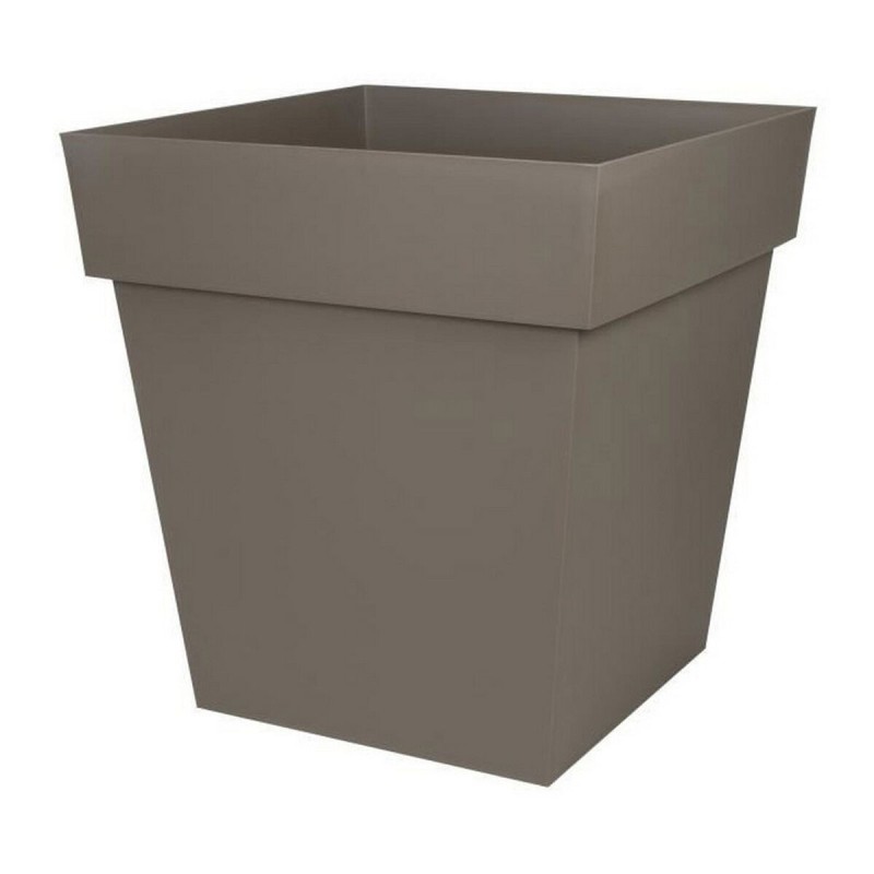 Pot EDA Tuscan Taupe polypropylène Carré (49,5 x 49,5 x 52,5 cm) - Acheter à 48,86 € seulement chez Collector's Boutique