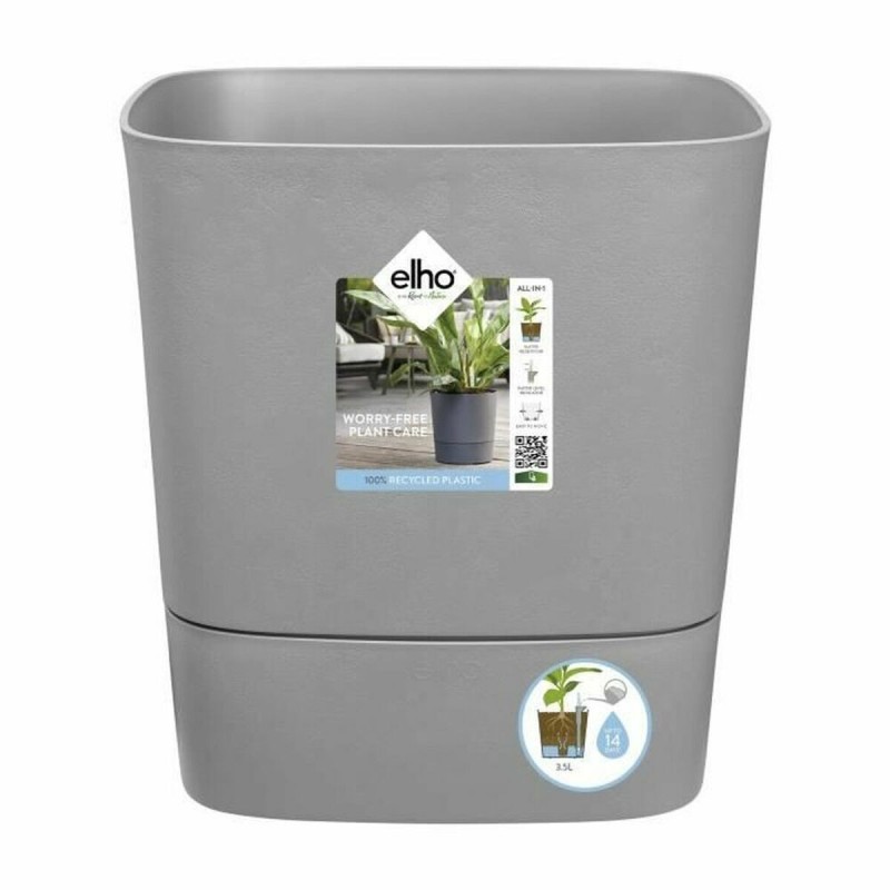 Cache-pot Elho Greensense Aqua Care 29,5 x 29,5 x 30,2 cm Gris - Acheter à 51,66 € seulement chez Collector's Boutique