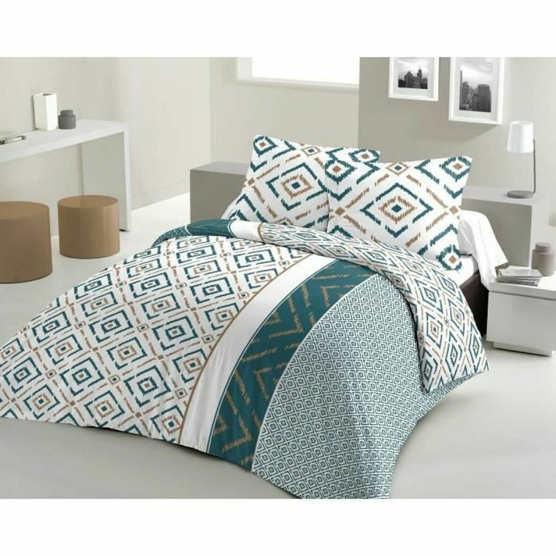 Jeu de draps Lovely Home Blanc Vert (200 x 200 cm) - Acheter à 37,07 € seulement chez Collector's Boutique