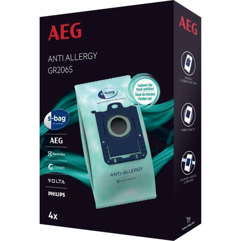 Sac de Rechange pour Aspirateur Aeg GR206S 4 uds - Acheter à 14,22 € seulement chez Collector's Boutique