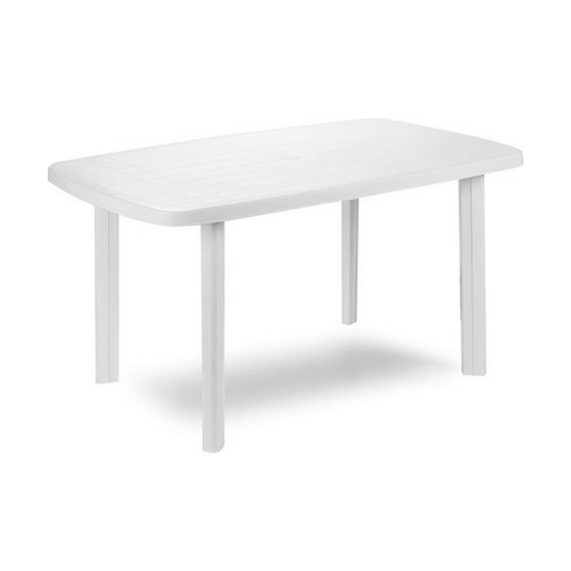 Table d'appoint IPAE Progarden 08330100 Blanc Résine (72 x 137 x 85 cm ) - Acheter à 55,85 € seulement chez Collector's Boutique