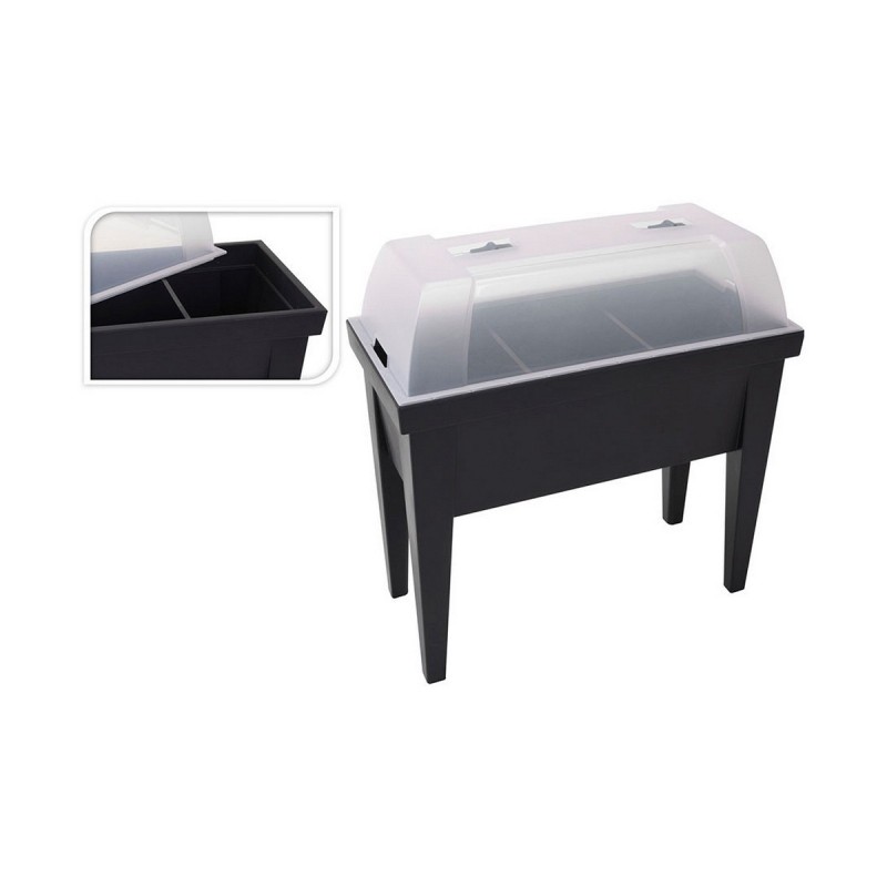 Serre EDM Table Noir polypropylène (80 x 40 x 65 cm) - Acheter à 53,39 € seulement chez Collector's Boutique