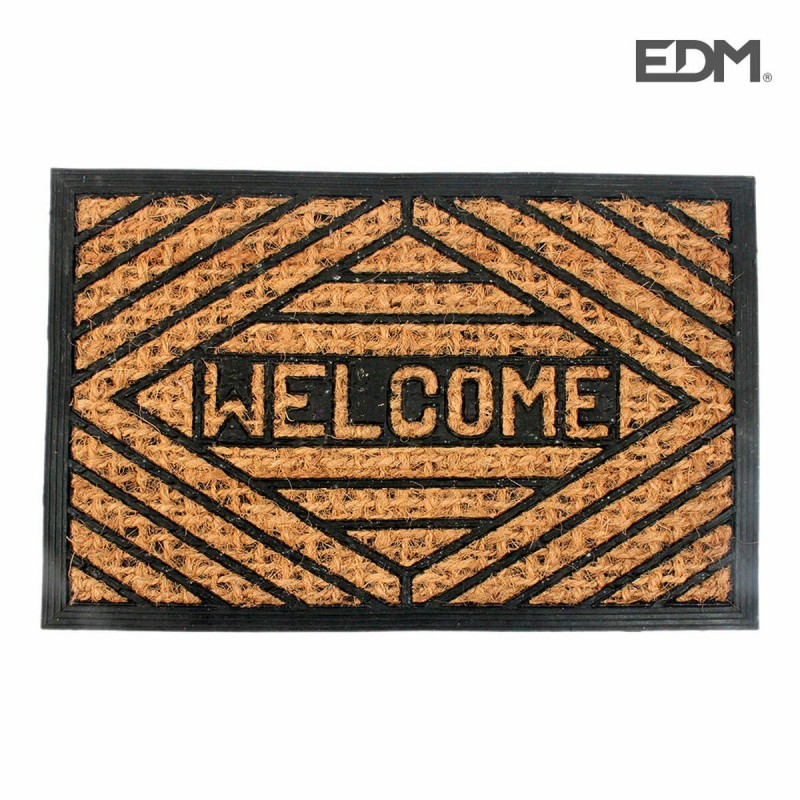 Paillasson EDM Marron Fibre (60 x 40 cm) - Acheter à 6,18 € seulement chez Collector's Boutique