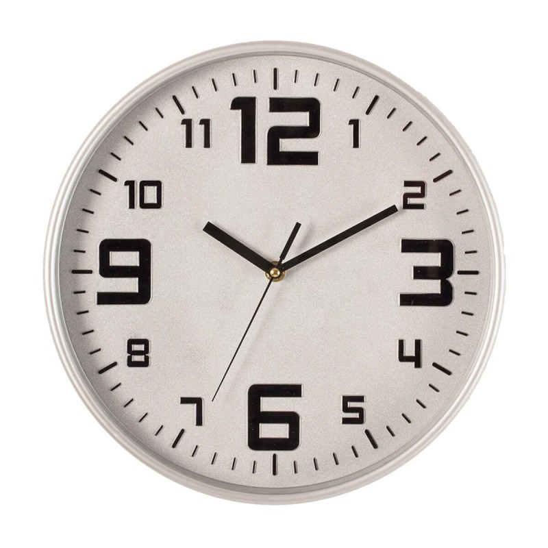 Horloge de table Atmosphera Argenté polypropylène (Ø 30 cm) - Acheter à 17,18 € seulement chez Collector's Boutique