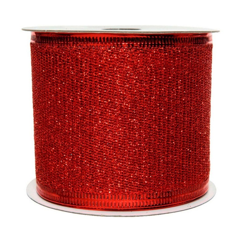 Ruban Decoris Noël Décorative Lien Rouge Paillettes (6,3 x 270 cm) - Acheter à 2,24 € seulement chez Collector's Boutique