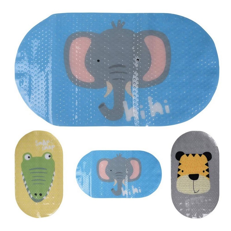 Tapis de bain Enfant animaux Multicouleur polypropylène (69 x 39 cm) - Acheter à 6,25 € seulement chez Collector's Boutique