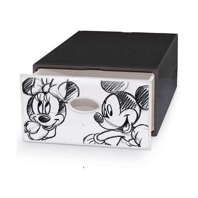 Caisson à Tiroirs Domopak Living Mickey & Minnie Plastique Gris foncé (28 x 40 x 15 cm) - Acheter à 16,45 € seulement chez Colle