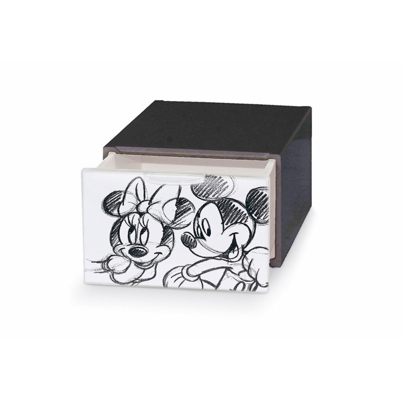 Caisson à Tiroirs Domopak Living Mickey & Minnie Plastique Gris foncé (28 x 40 x 15 cm) - Acheter à 7,68 € seulement chez Collec