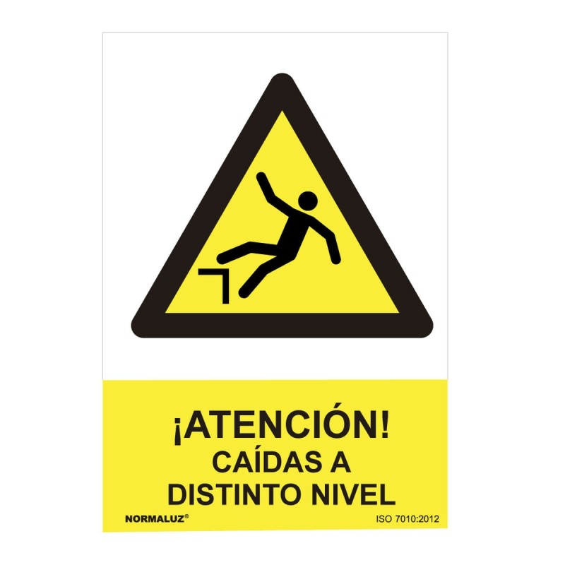 Panneau Normaluz Atención caídas a distinto nivel PVC (30 x 40 cm) - Acheter à 4,42 € seulement chez Collector's Boutique