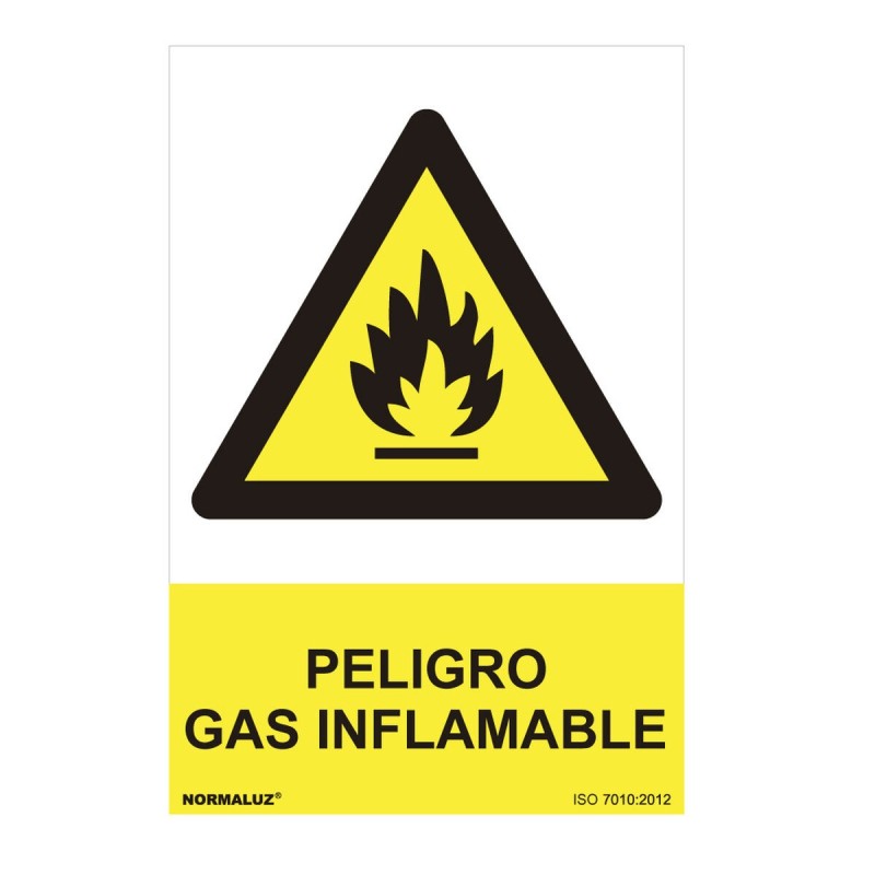 Panneau Normaluz Peligro Gas Inflamable PVC (30 x 40 cm) - Acheter à 4,42 € seulement chez Collector's Boutique