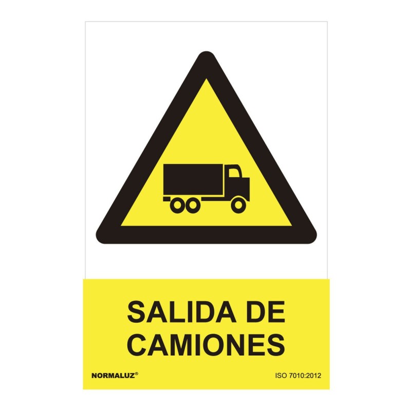 Panneau Normaluz Salida de Camiones PVC (30 x 40 cm) - Acheter à 4,42 € seulement chez Collector's Boutique