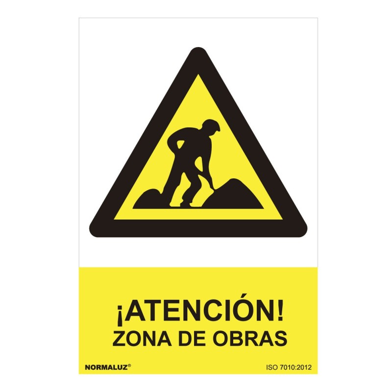 Panneau Normaluz Zona de obras PVC (30 x 40 cm) - Acheter à 4,42 € seulement chez Collector's Boutique