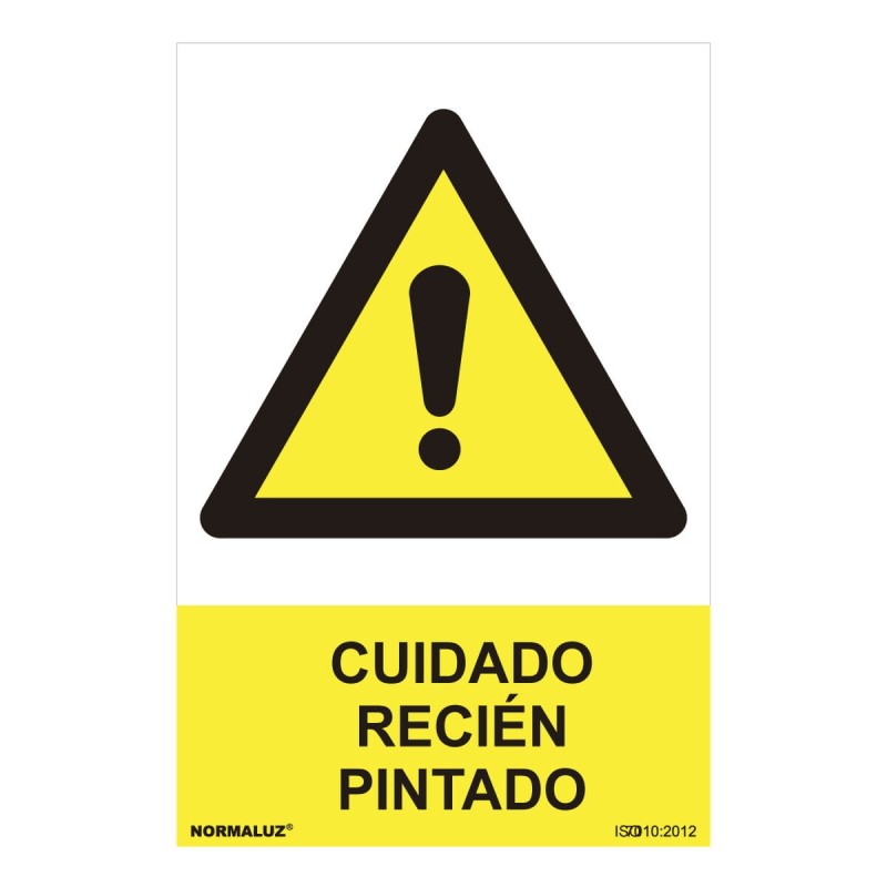 Panneau Normaluz Cuidado recién pintado PVC (30 x 40 cm) - Acheter à 4,42 € seulement chez Collector's Boutique