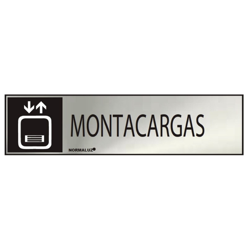 Panneau Normaluz Montacargas Acier inoxydable (5 x 20 cm) - Acheter à 3,68 € seulement chez Collector's Boutique