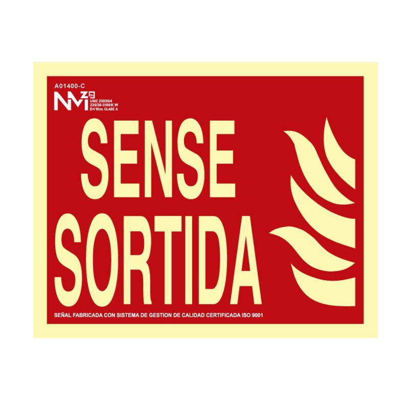 Panneau Normaluz Sense sortida PVC (30 x 15 cm) - Acheter à 3,52 € seulement chez Collector's Boutique