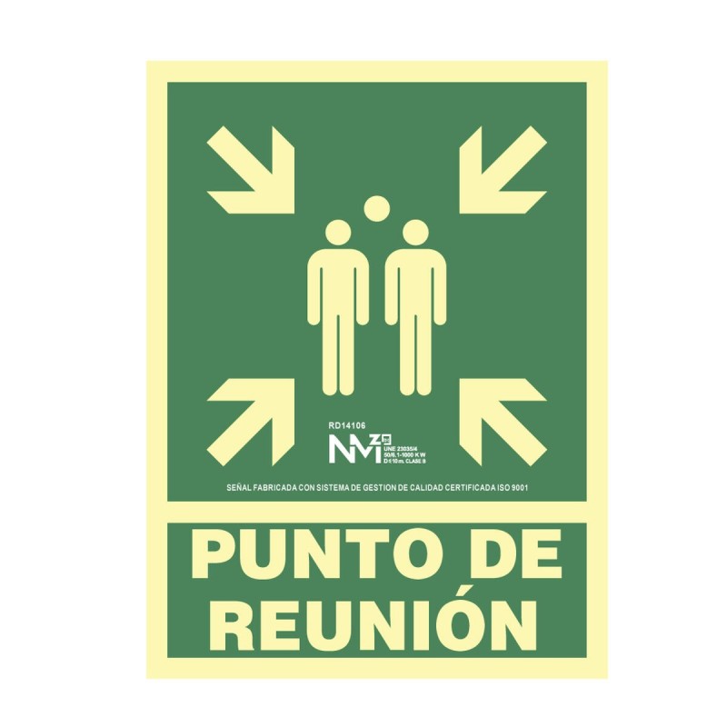 Panneau Normaluz Punto de reunión PVC (22,4 x 30 cm) - Acheter à 3,52 € seulement chez Collector's Boutique