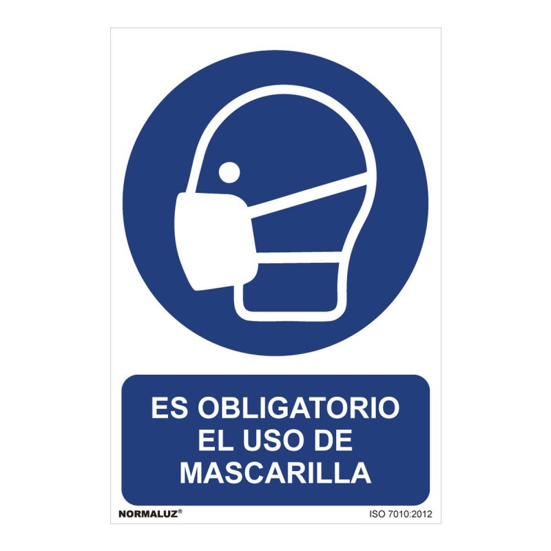 Panneau Normaluz Es obligatorio el uso de mascarilla PVC (30 x 40 cm) - Acheter à 3,90 € seulement chez Collector's Boutique