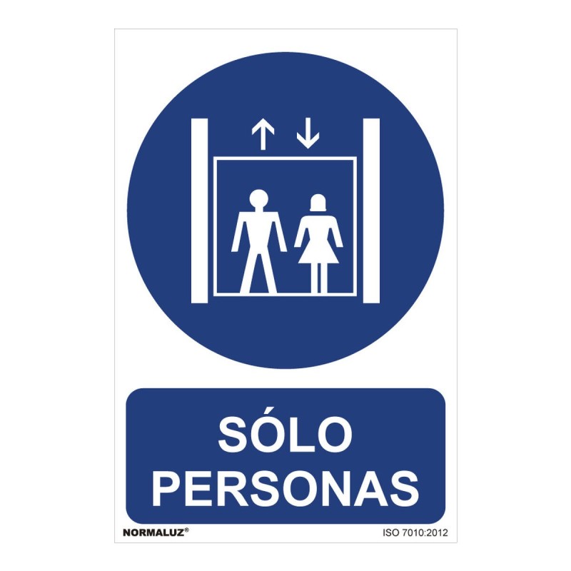 Panneau Normaluz Sólo personas PVC (30 x 40 cm) - Acheter à 3,90 € seulement chez Collector's Boutique