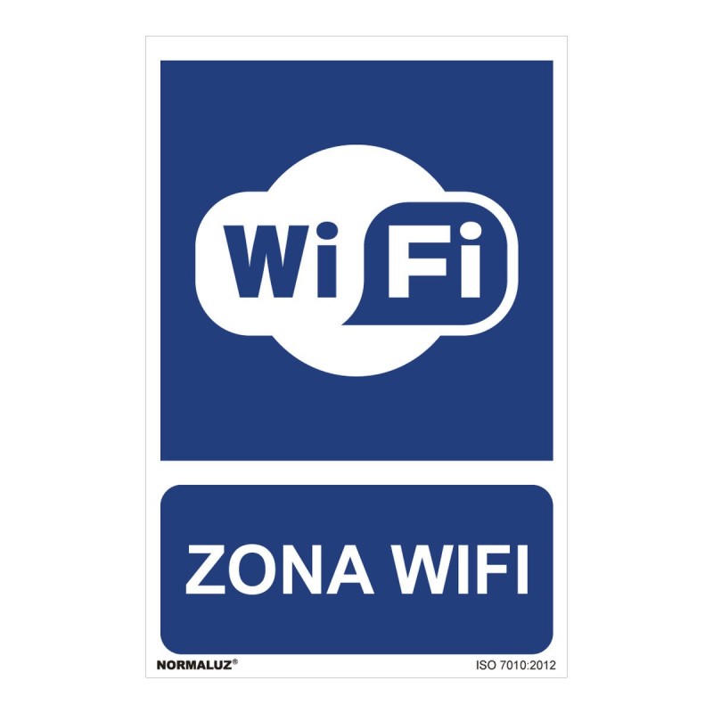 Panneau Normaluz Zona wifi PVC (30 x 40 cm) - Acheter à 3,90 € seulement chez Collector's Boutique