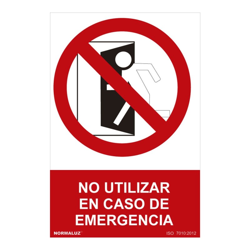 Panneau Normaluz No utilizar en caso de emergencia PVC (30 x 40 cm) - Acheter à 4,42 € seulement chez Collector's Boutique