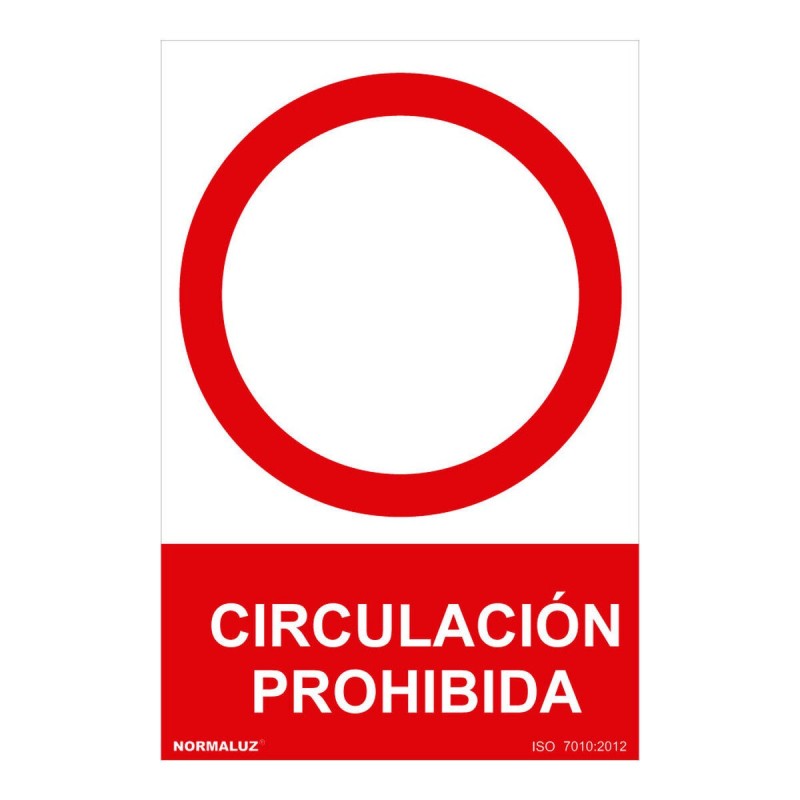 Panneau Normaluz Circulación prohibida PVC (30 x 40 cm) - Acheter à 4,42 € seulement chez Collector's Boutique