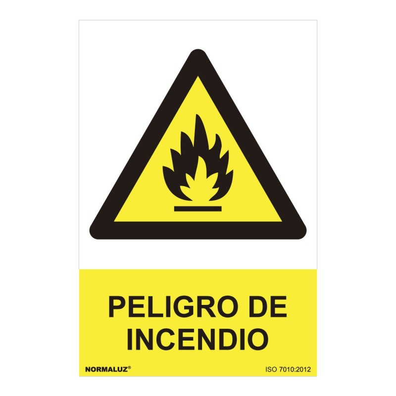 Panneau Normaluz Peligro de incendio PVC (30 x 40 cm) - Acheter à 4,42 € seulement chez Collector's Boutique