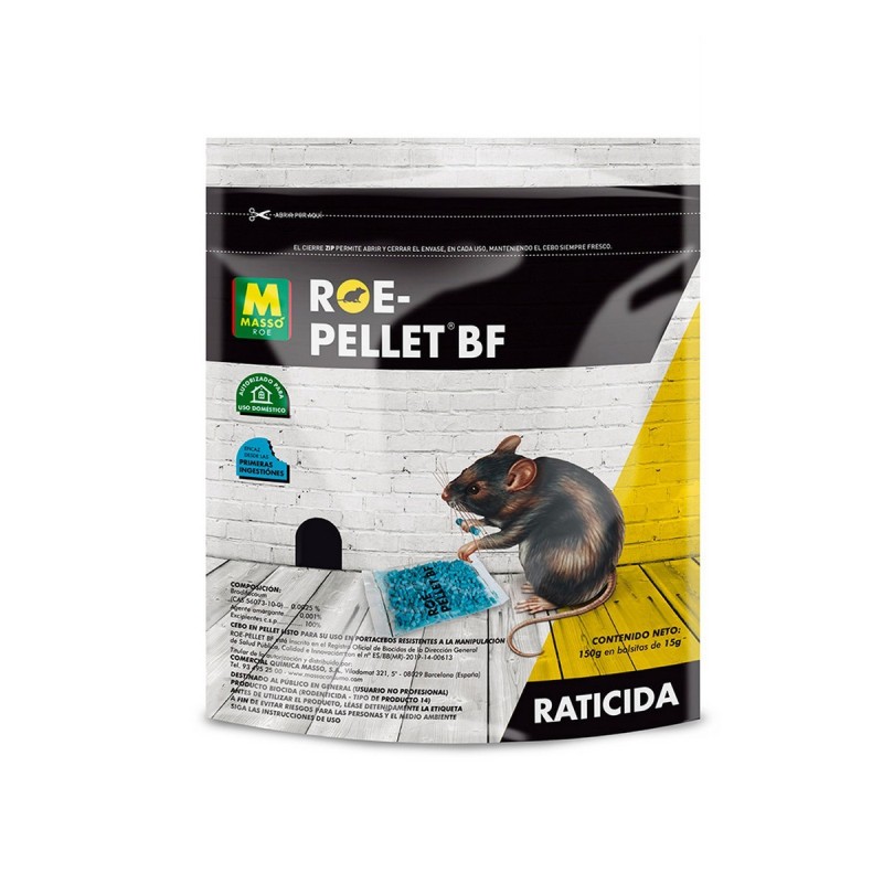 Raticide Massó Roe-Pellet BF 150 g 10 Pièces - Acheter à 7,27 € seulement chez Collector's Boutique