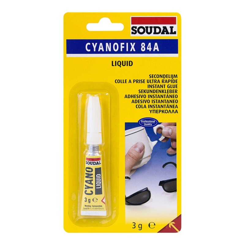 Cyanoacrylate Soudal (3 g) - Acheter à 1,87 € seulement chez Collector's Boutique