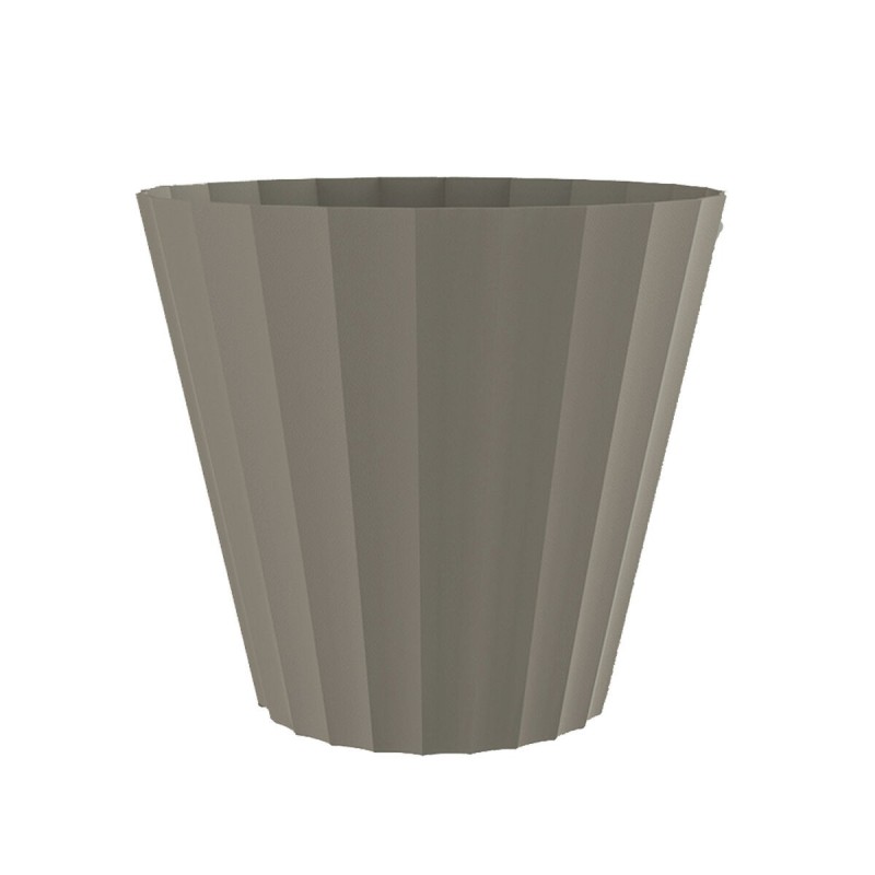 Pot Plastiken taupe polypropylène (Ø 22 x 20 cm) - Acheter à 2,87 € seulement chez Collector's Boutique