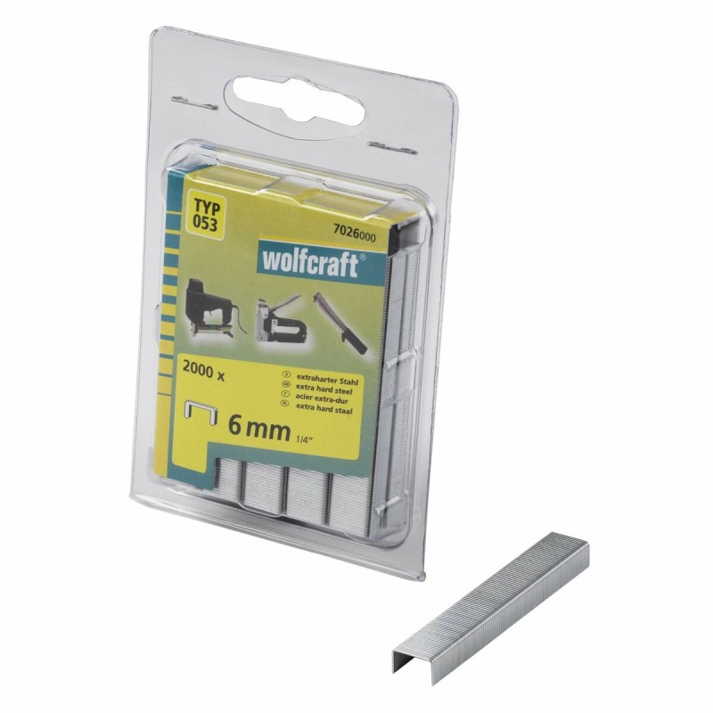 Agrafes Wolfcraft 7026000 Nº 053 2000 Unités - Acheter à 7,32 € seulement chez Collector's Boutique