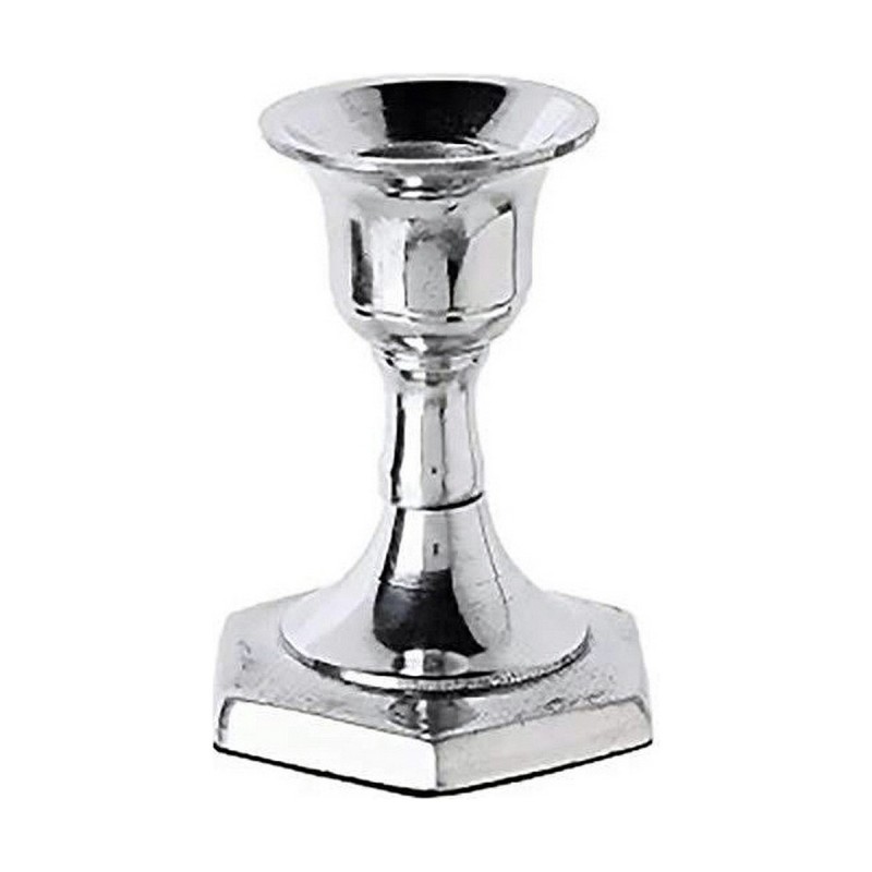 Pot à Bougie Atmosphera Argenté (8 x 6 cm) - Acheter à 4,32 € seulement chez Collector's Boutique